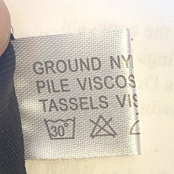 Black, Yellow, Green Floral and Filigree Embroidered Shawl - Picture 5 of 6